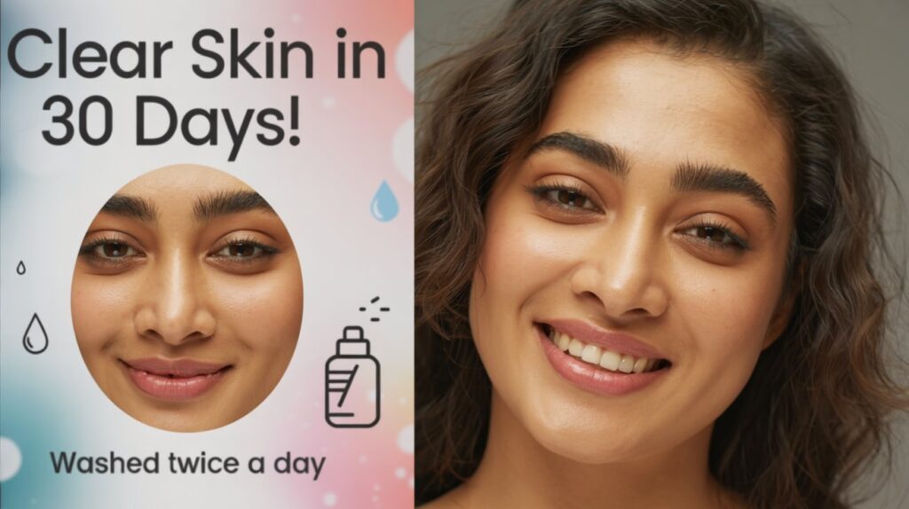 I washed my face twice a day for 30 days — and