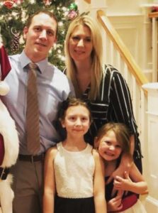 Matt Cena with his wife & kids