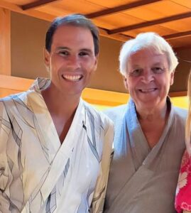 Rafael Nadal with father Sebastian Nadal