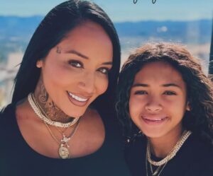 Royalty Brown with mom Nia Guzman
