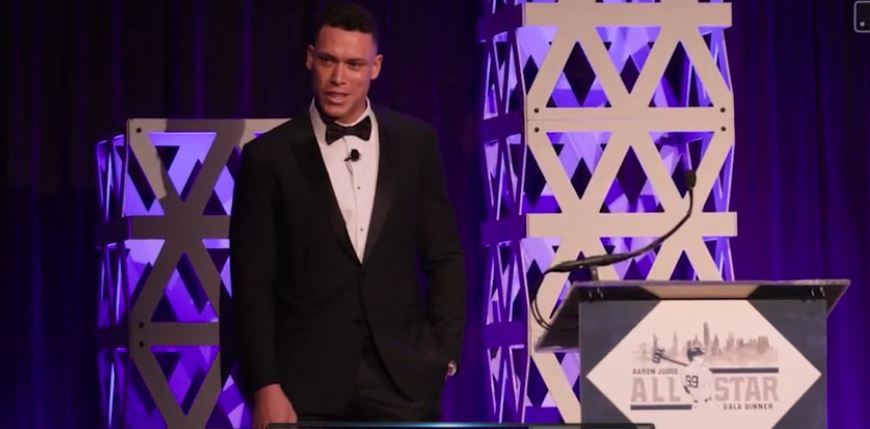 Aaron Judge at All Rise Foundation gala event