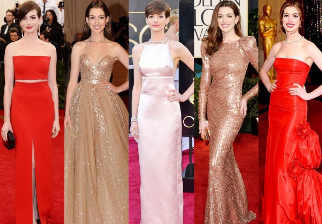 Anne Hathaway red carpet appearances