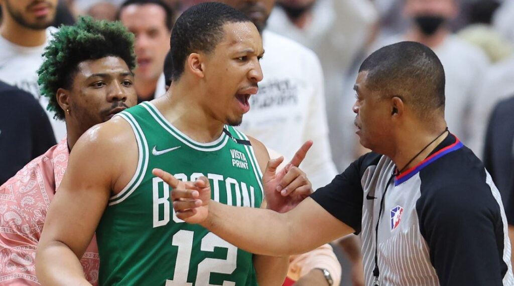 Tony Brothers NBA referee during heated moment with player