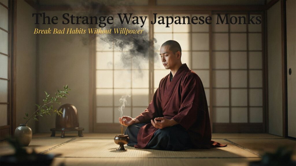 The Strange Way Japanese Monks Break Bad Habits Without Willpower